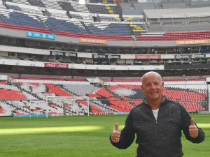 Lord Russell Baker at Estadio Azteca