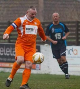 Lord Baker playing Charity Football.