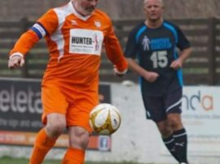 Lord Baker playing Charity Football.