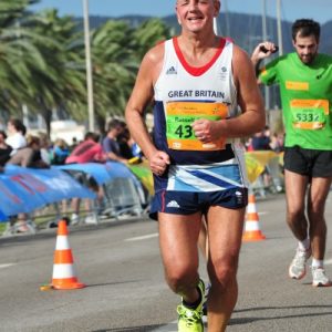 Lord Russell competing in the Majorcan Half Marathon