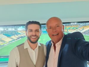 Leon Mallet and Lord Russell Baker at Carrow Road, Norwich City Football Club on Sunday 4th May 2025.
