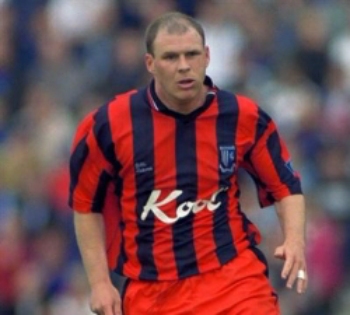 Robert Taylor playing for Gillingham FC