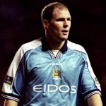 Robert Taylor playing for Manchester City